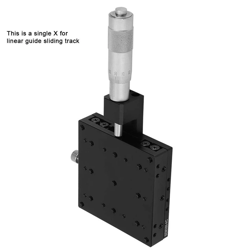 Линейный этап 80X80 мм X ось микрометр ручной тонкой настройки Крест ролик точность