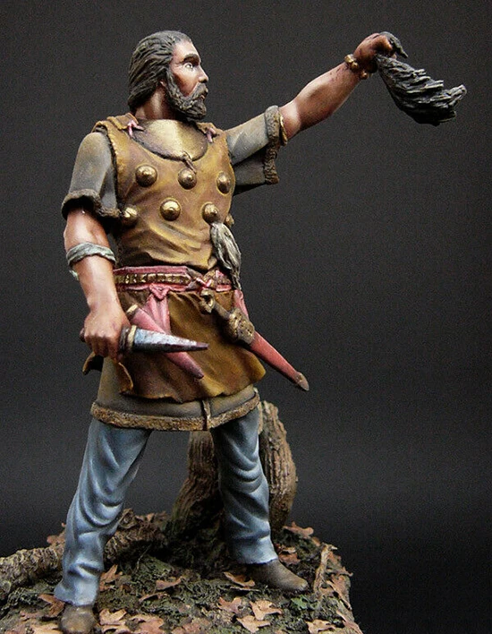 1/24 75 мм старинный Scythian warrior фотонаборы миниатюрный gk Неокрашенный в сборе |