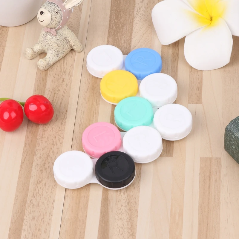 Новые простые 1 шт. для мужчин и женщин контактные линзы коробка пластиковых