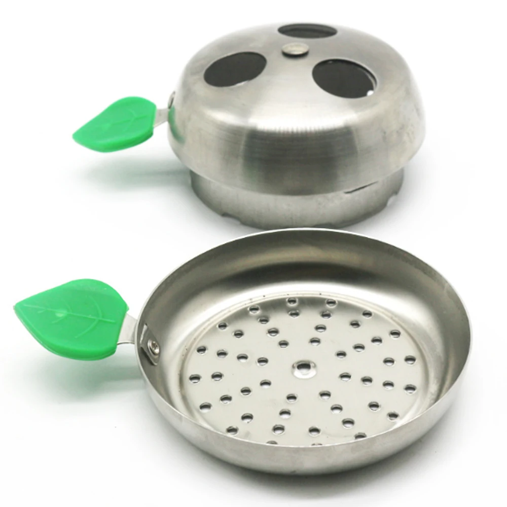 

10pcs/lot Stainless Steel chicha Hookah Tool shisha Charcoal Holder For Carbon Hookah Bowls Tobacoo Cigarette Accessories