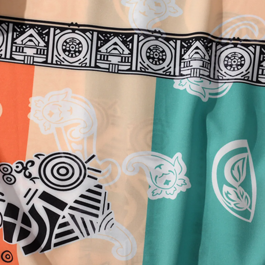 Мужская рубашка с 3D принтом рубашки на пуговицах коротким рукавом уличная одежда