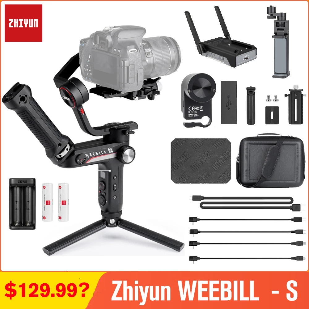 

Zhiyun WEEBILL LAB WEEBILL S 3-Axis Gimbal Stabilizer for Mirrorless and DSLR Cameras for Sony A9 a6300 A7M3 A6000 Panasonic GH5