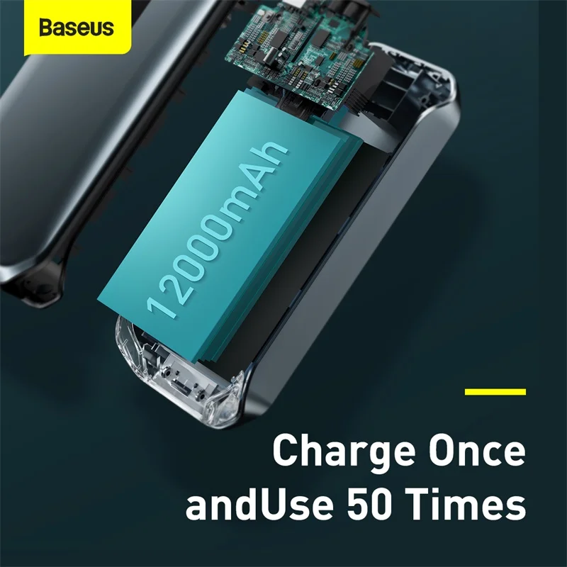 baseus 12000mah car jump starter power bank 12v auto starting device 1000a car booster battery emergency starter battery for car free global shipping