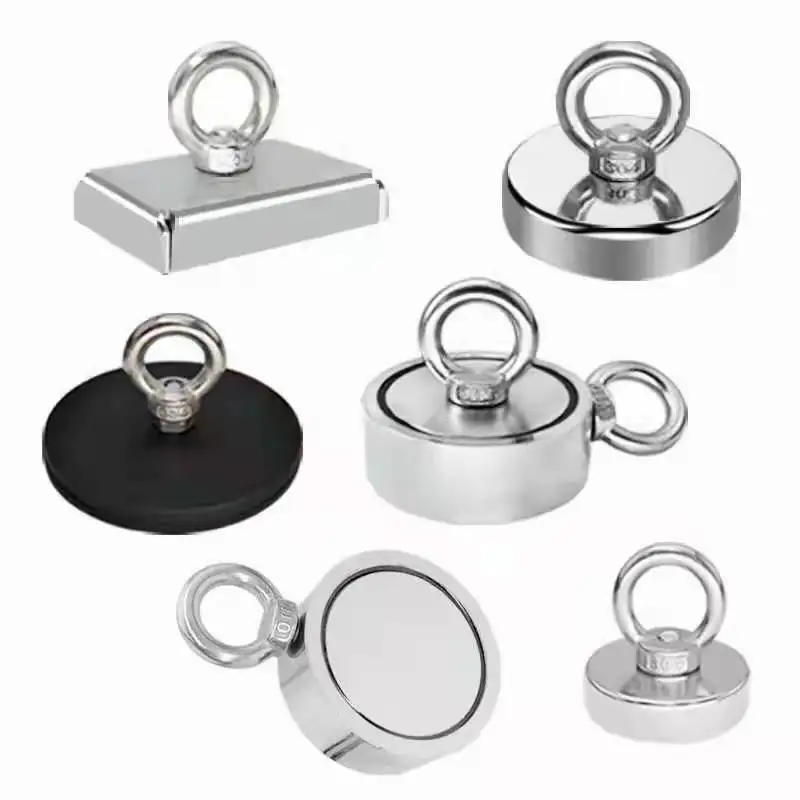Super Strong Neodymium Magnet Salvage Deep Sea Fishing Magnets Holder Pulling Mounting Pot with Ring Eyebolt | Обустройство дома