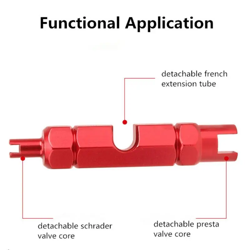 

Wrench Valve Core Disassembly Tool MTB Road Bike Bicycle Schrader Presta Valve Core Removal Tool Wrench Screwdriver