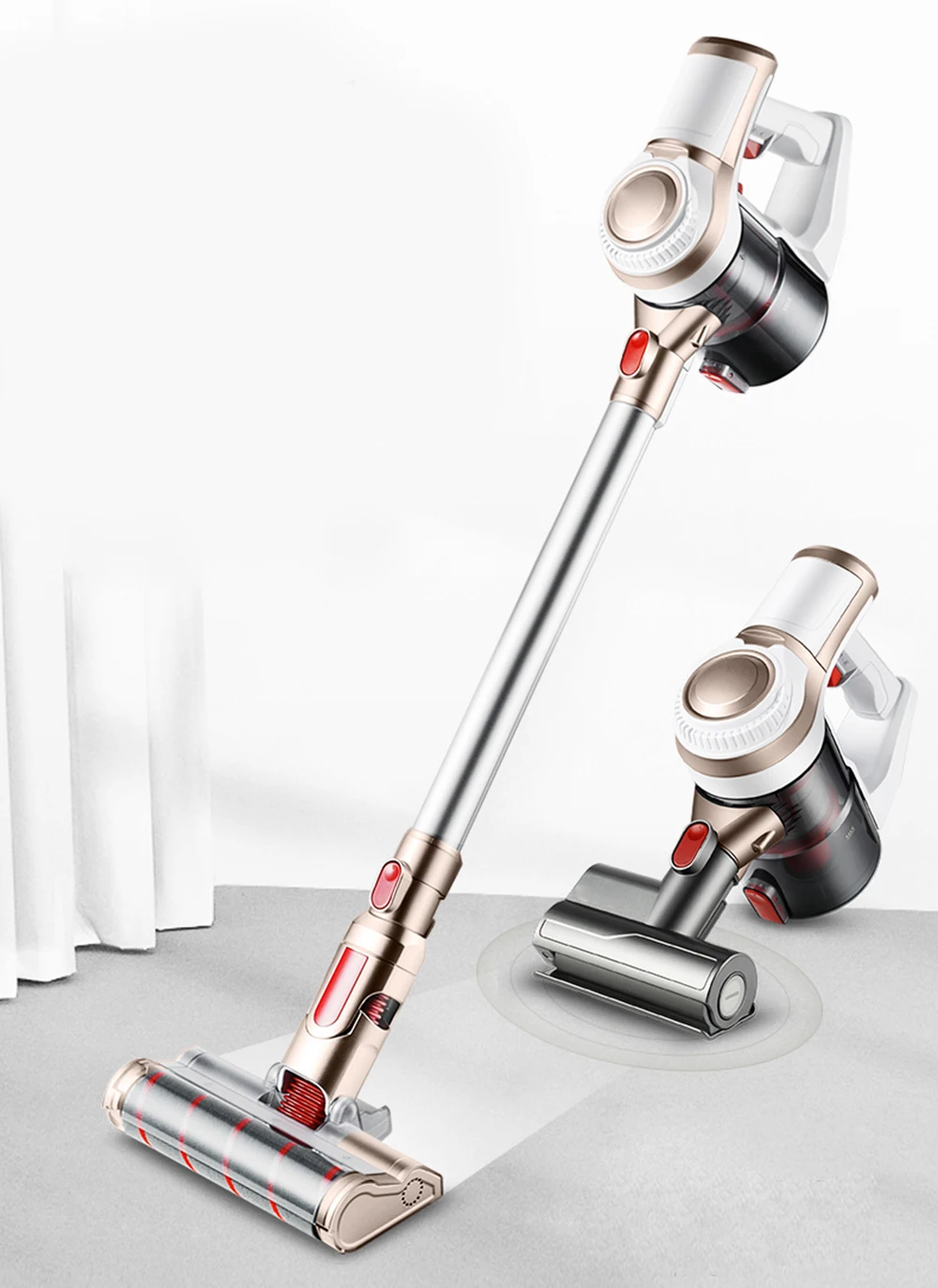 Handheld Vacuum Cleaner For Home Car Wireless 20000Pa cyclone Suction Multi functional Sweeping Brush