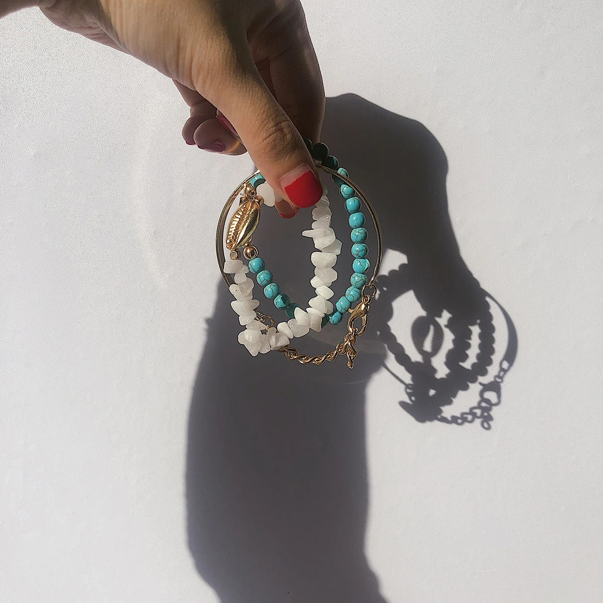 3 шт./компл. богемный Браслет из натуральной кожи | Украшения и аксессуары