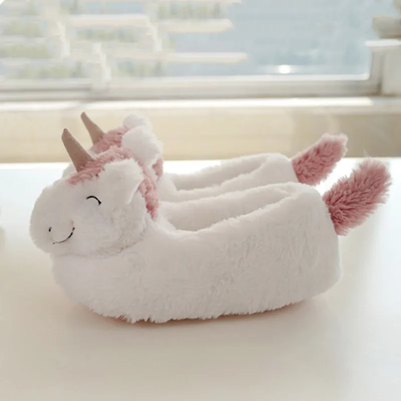 Suihyung/детские пушистые меховые тапочки Хлопковая обувь Детские белые домашние с