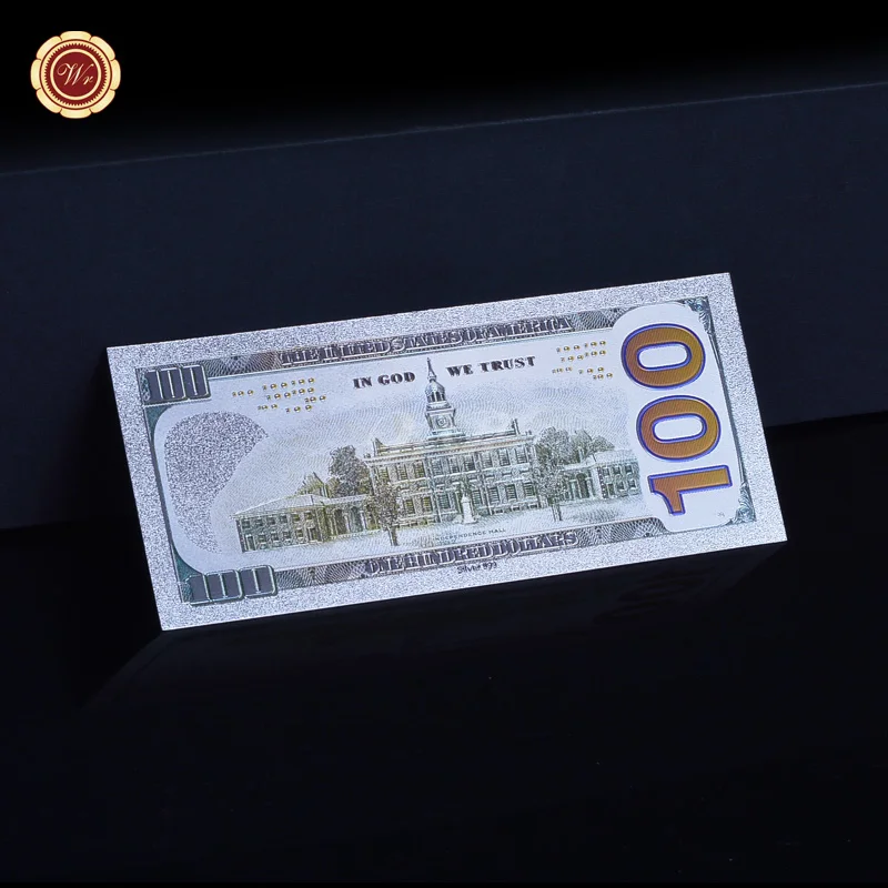 $100 США серебряная фольга покрытые банкноты американский доллар счёт поддельные
