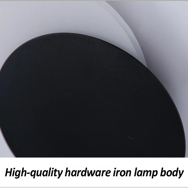 

LED Wall Lamp The New Moon Sconce Light Acrylic TV Background Wall Lamp w/Plug Living Room Bedside Balcony Hotel Bar Aisle Bra