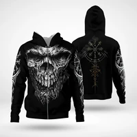 viking tattoo 3d hoodies printed harajuku coat jacket men for women fashion zipper hoodies drop shipping 10