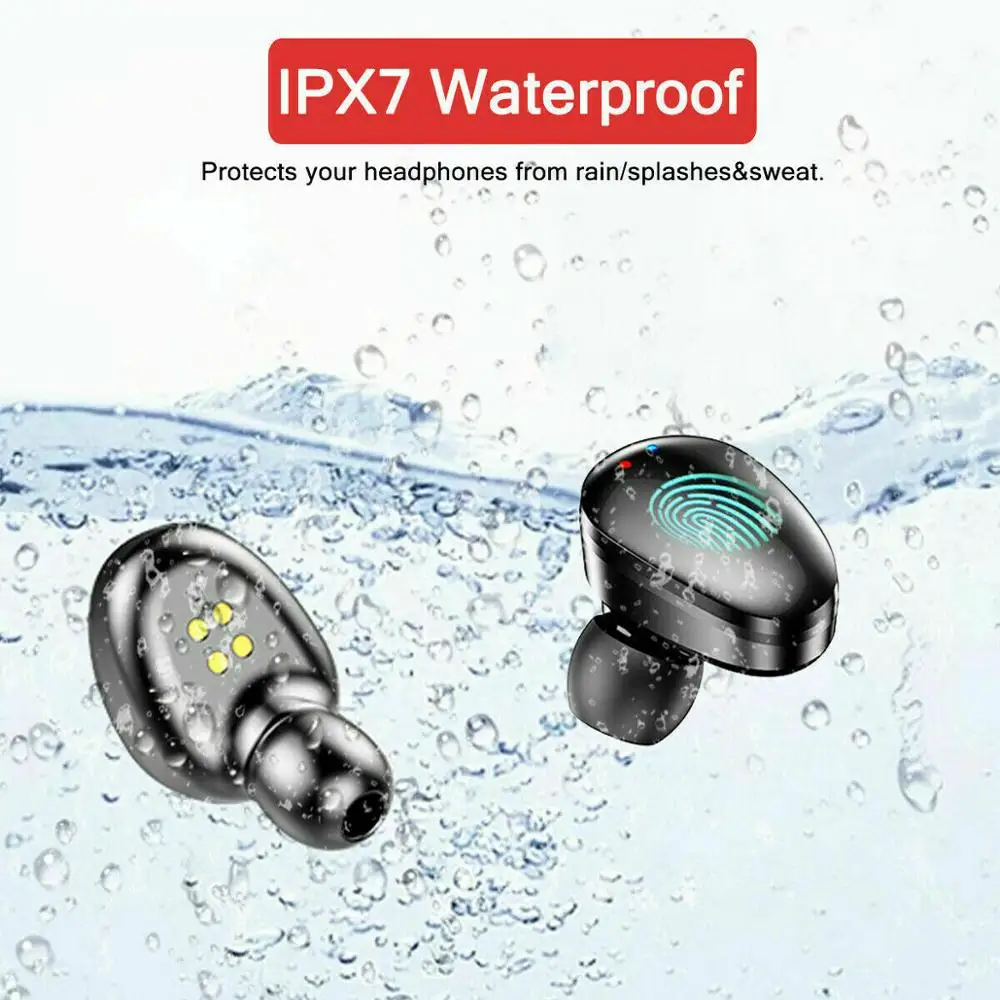 M7 наушники-вкладыши TWS Bluetooth V5.0 True Беспроводной зарядки наушники с двойной Mic Шум