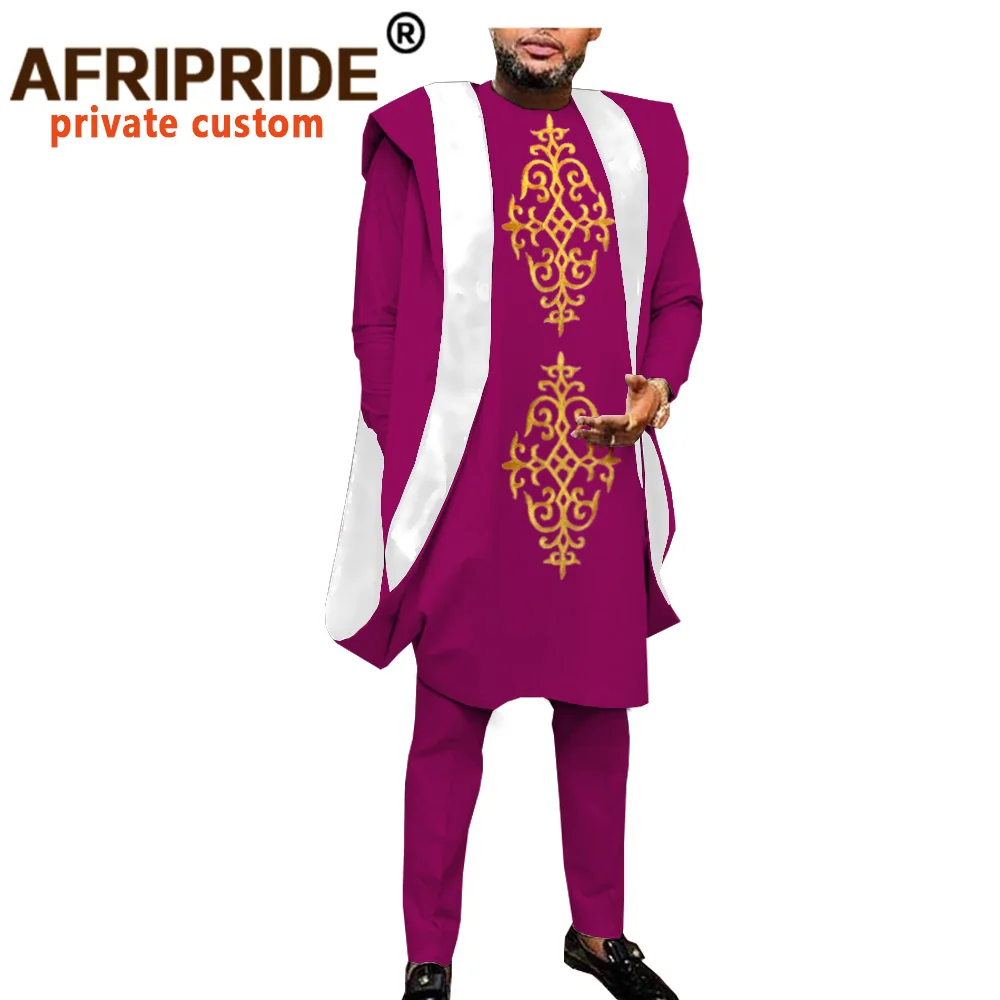 Африканская одежда для мужчин Дашики с вышивкой Agbada Женская наряды Пальто