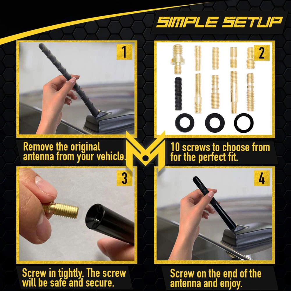 Универсальная автомобильная антенна на крышу MOSATP 3 5 см 8 12 усовершенствованный