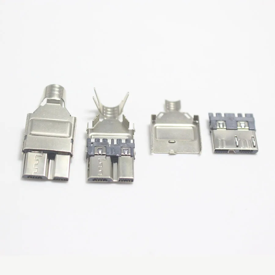 2/5/10x Micro USB 3 0 штепсельная вилка типа папа штепсельные вилки для заряда 4 в 1 сделай