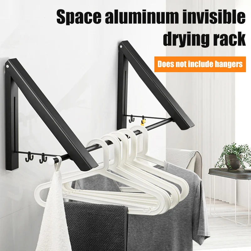 

Neoteric Foldable Multifunctional Wall-mounted Drying Rod Drying Rack