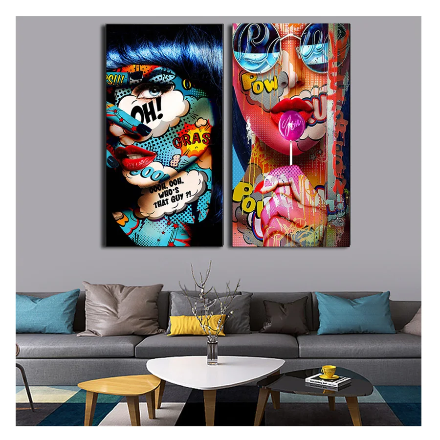 

Женская Алмазная картина-граффити «сделай сам», вышивка крестиком, мозаика с абстрактным портретом, полноразмерная/круглая Алмазная вышив...