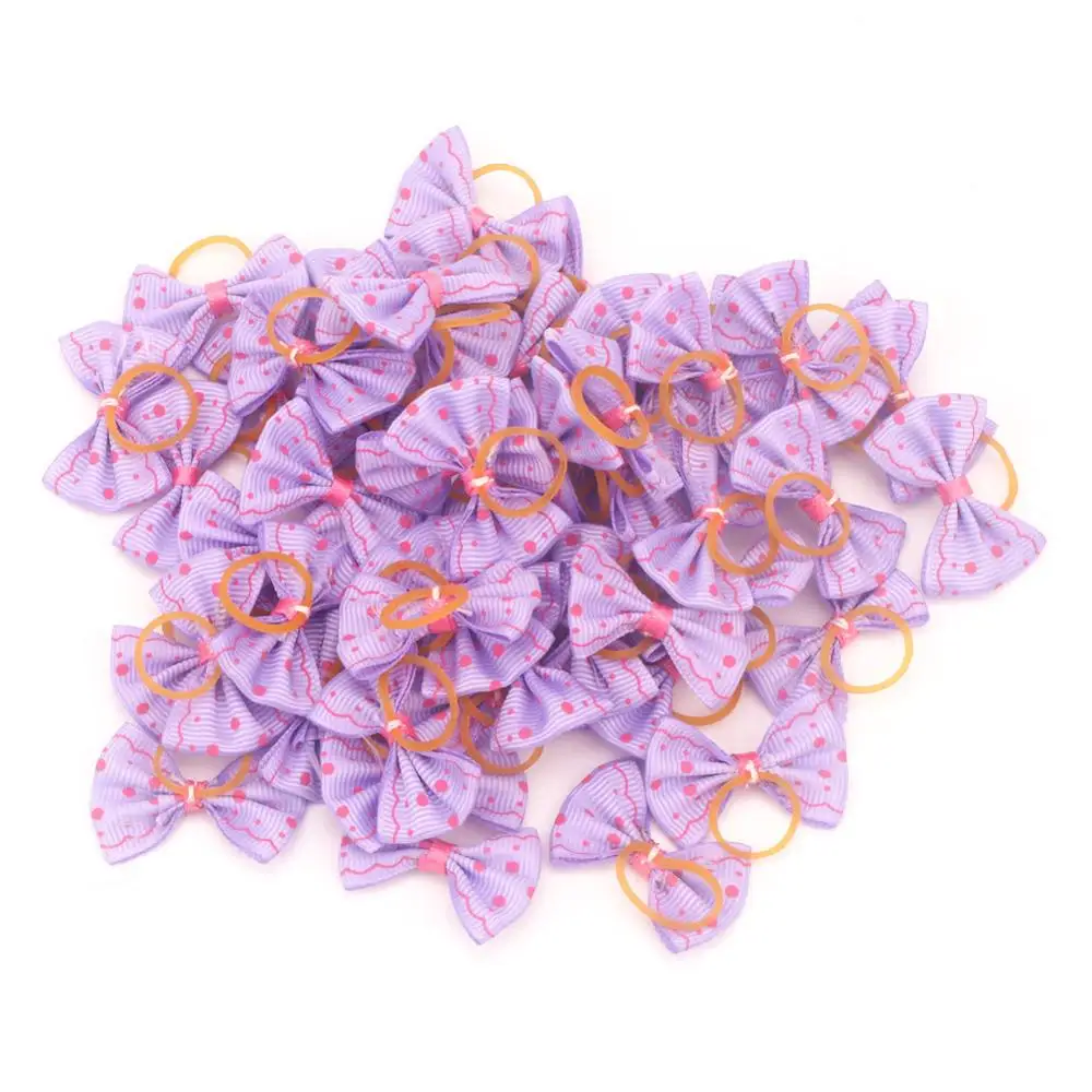 100 шт маленькая собачья шерсть Луки Уход бант щенок аксессуары для домашних