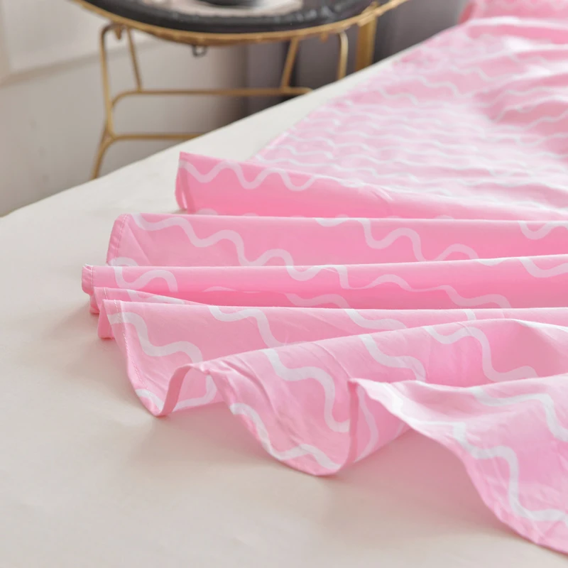 

New Home Textile Flamingo Pattern Bedlinen Cotton White Pink Princesses Girl Bedding Sets Duvet Cover Pillowcase Bed Sheet