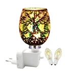 Электрическая горелка для воска, заглушка для разогрева с светильник кой, 2 запасных лампочки в комплекте, масляная горелка для воска Scentsy, Разогреватель (бабочка)