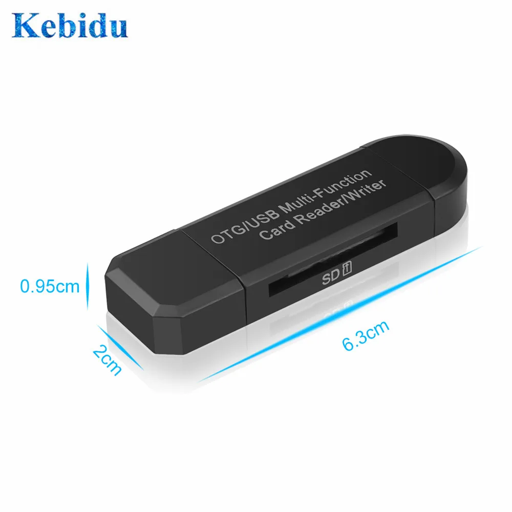KEBIDU USB OTG кардридер Micro TF/SD телефонные удлинители адаптер Универсальный
