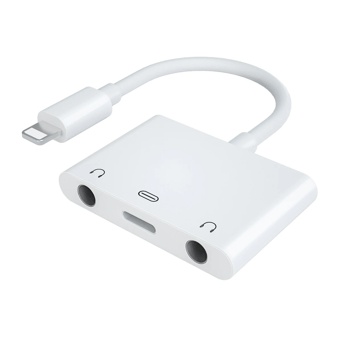 Новейший адаптер для Lightning Dual 3 5 мм Aux разъем наушников с зарядным портом аудио