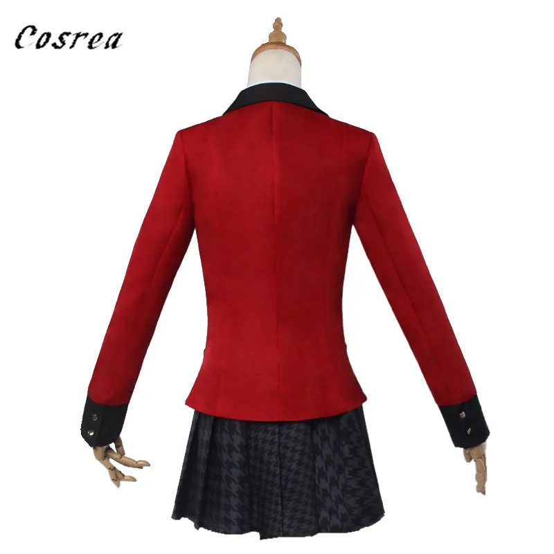 Костюм для косплея юмэко джабами из аниме Kakegurui женская рубашка юбка пальто