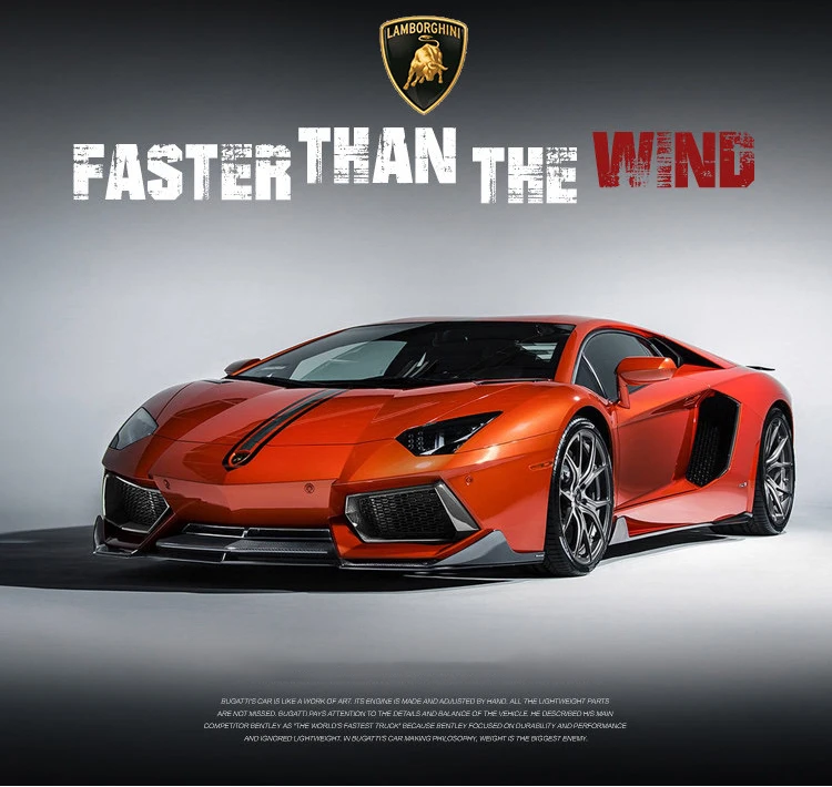 Modelo de Carro Quente para Crianças Aventador Esportivo Diecast Som Super Corrida Levantamento Cauda Roda Carro Presentes 1:32 Lp740-4 s 1 High Quality Brinquedos e hobbies