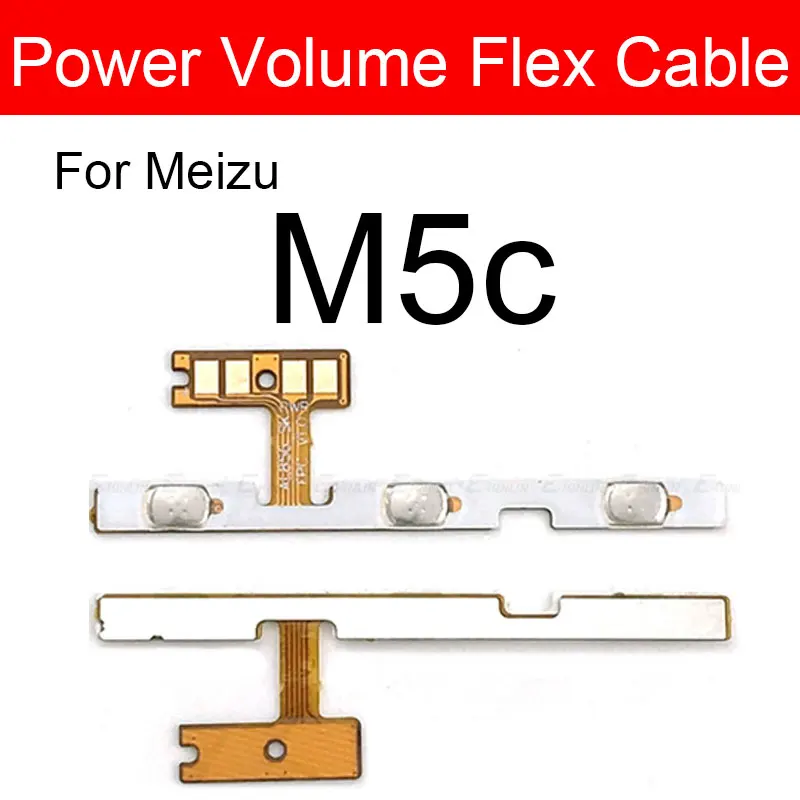 Гибкий кабель громкости для Meizu M1 M2 M3 Max M3S M5 M5C M5S M6 M6S Note кнопка