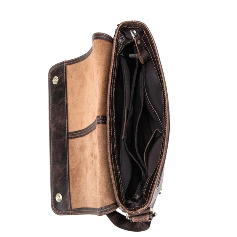 Сумка на плечо мужская из натуральной кожи спортивная сумка для ноутбука