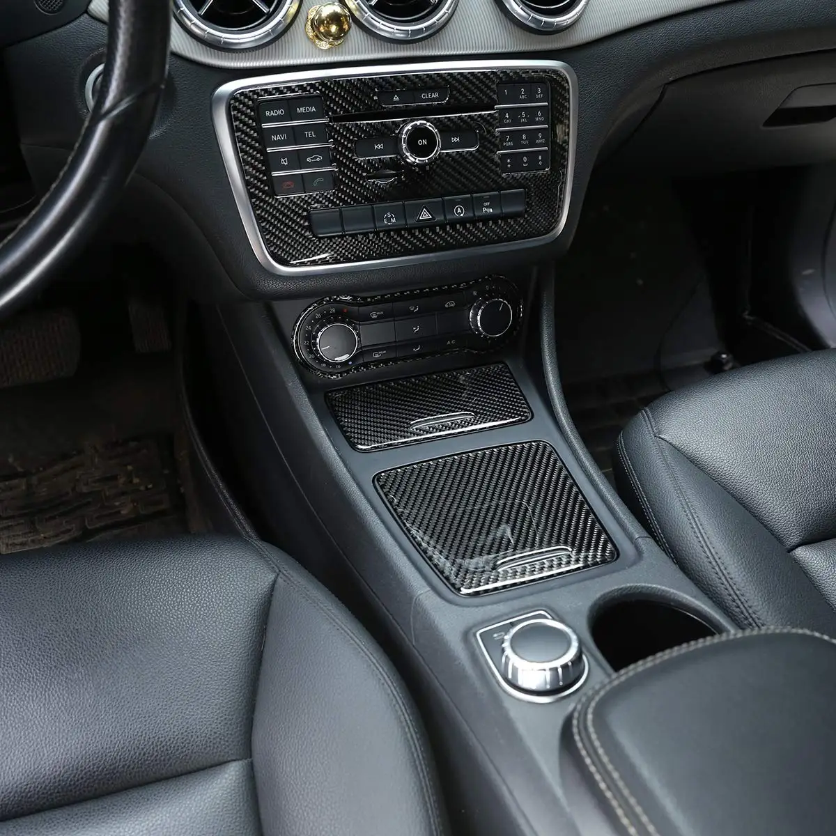 Мягкая коробка для хранения пепельницы из углеродного волокна Mercedes Benz CLA GLA A Class