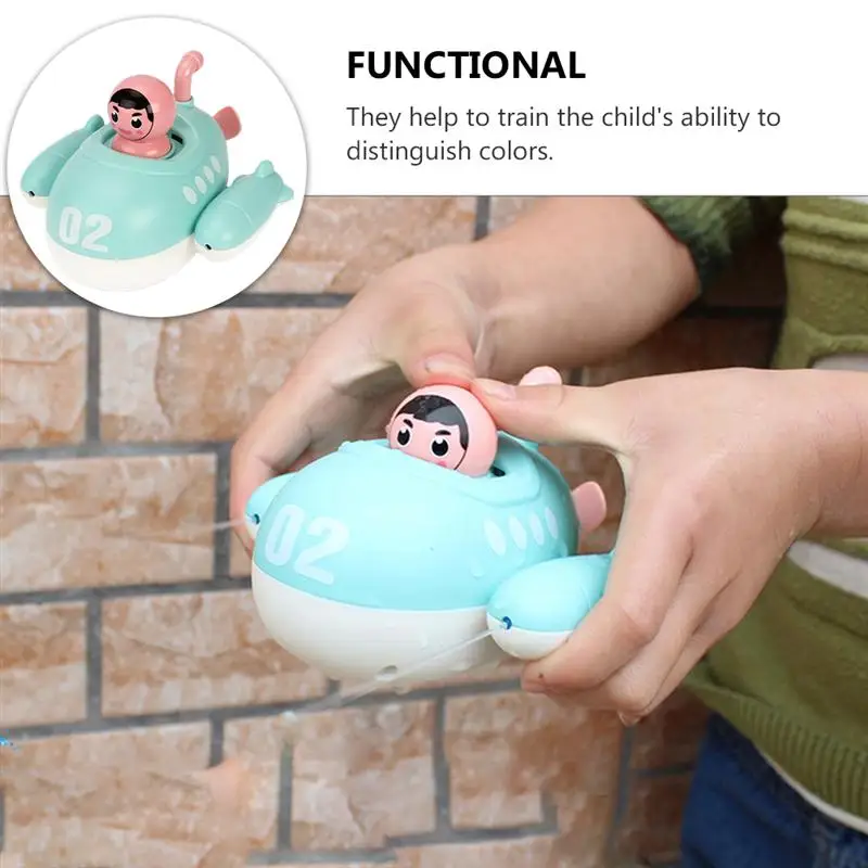 

Creative Submarine Shape Bathing Toy Wind-up Baby Bath Toy Floating Toy