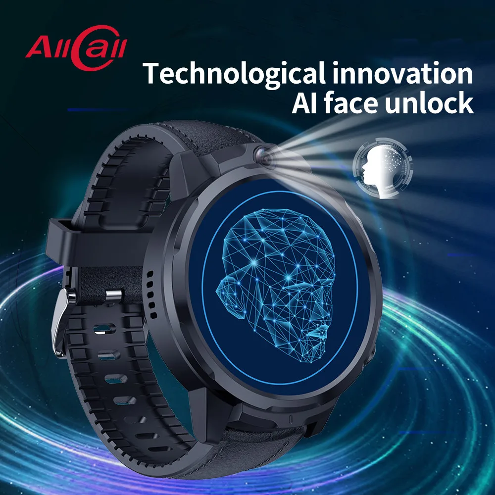 

Allcall GT2 Smart Watch Men 4G 3GB 32GB 1.6 Inch Face ID Camera Waterproof Sport Bracelet 1080mAh Women Business GPS Smartwatch