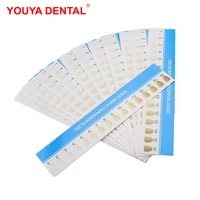 10pcslot teeth whitening shade guide disposable dental shade guide 16 color comparator dentist tools material dentistry product