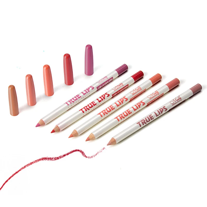 12 Colors Waterproof Matte Lipstick Sexy Lip Liner Pencil Professional Makeup Cosmetic Beauty Tools | Красота и здоровье