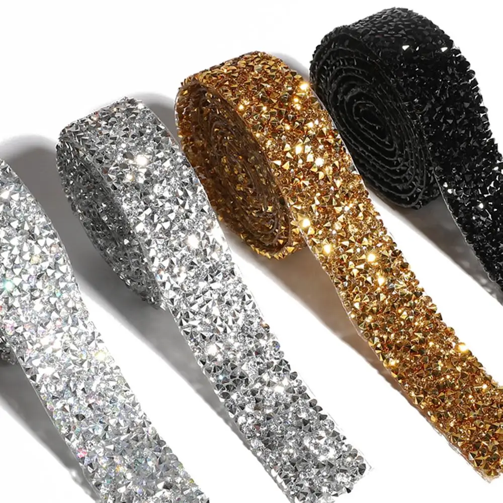 1 ярд Вышивание отделкой орнамент из кристаллов Стразы горячей фиксации стразы