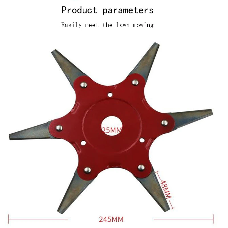 

6 лезвий, головка резака, триммер для травы, щетка 65Mn для травы, режущая головка, садовый электроинструмент, аксессуары для газонокосилки