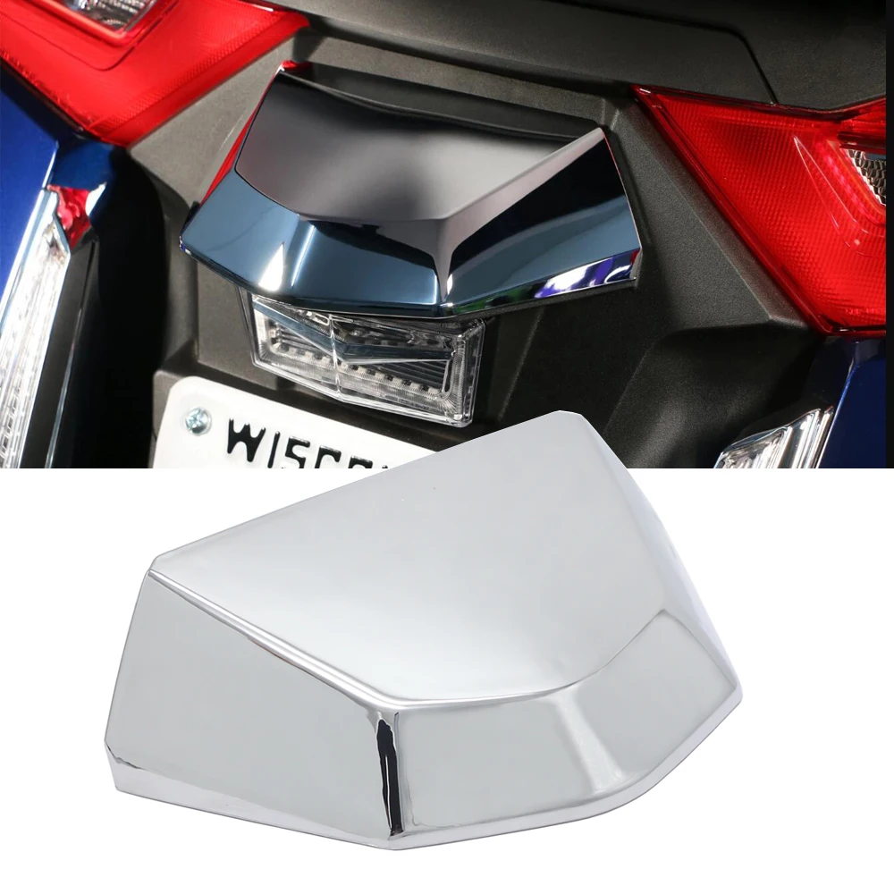 

Chrome License Light Lid Decorative cover For HONDA GL1800 Gold Wing 2018-UP
