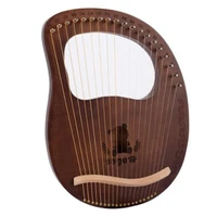 lyre harp19 strings mahogany lyre harp stringed instrument with tuning wrench for music lovers beginneretc