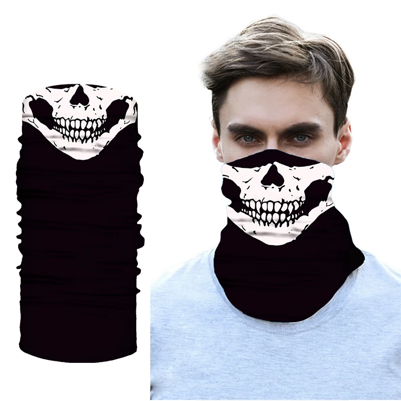 

Personalize Skull Bandana Face Bandana Neck Gaiter Buffs Bandana Balaclava Seamless Turbans Cycling Ski Fishing Mens
