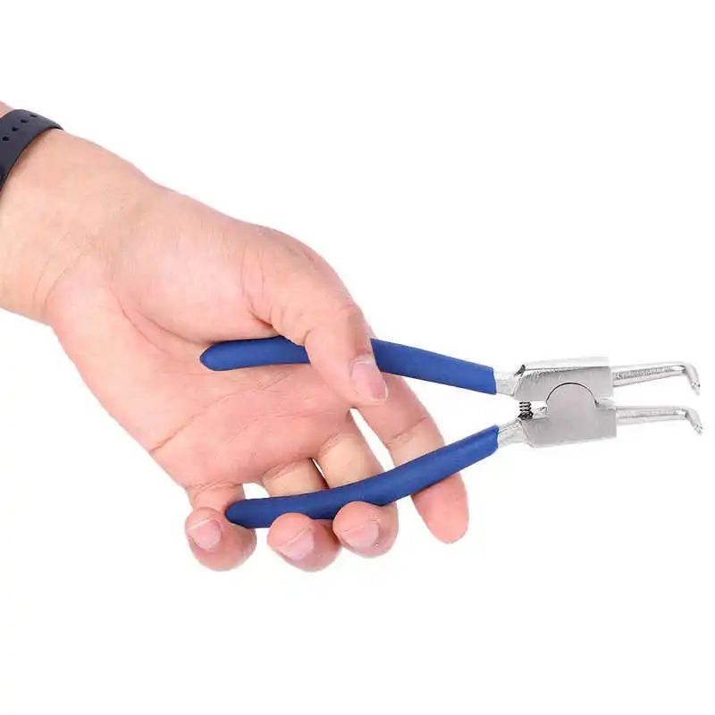 

4pc Sprengring Pliers Set Professional 7in Internal External Straight Bent Circlip Snap Ring Pliers Set Straight / Curved Pliers