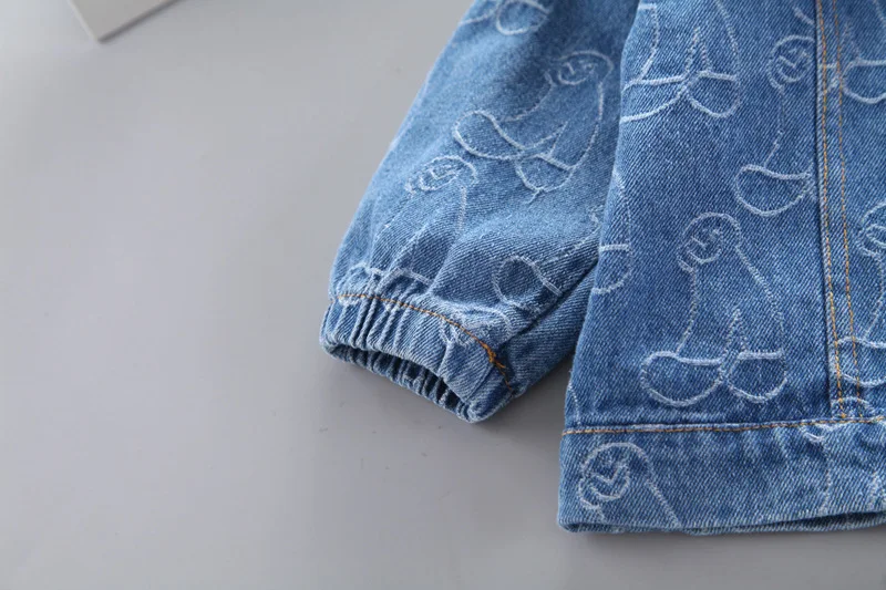 Джинсовая куртка для маленьких девочек джинсовая верхняя одежда детей ветровка