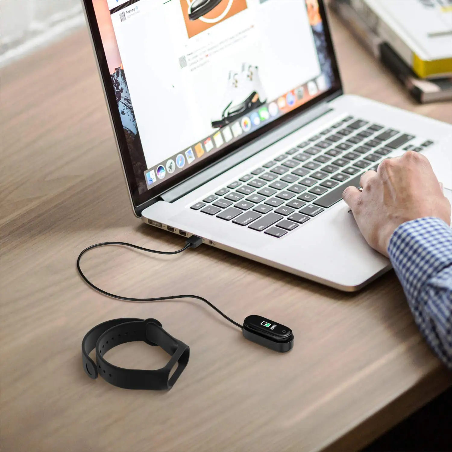 20/100 см зарядка через usb подставка с зарядным устройством для Xiaomi Mi группа 4 Замена шнур Зарядное устройство Мощность адаптер Прямая