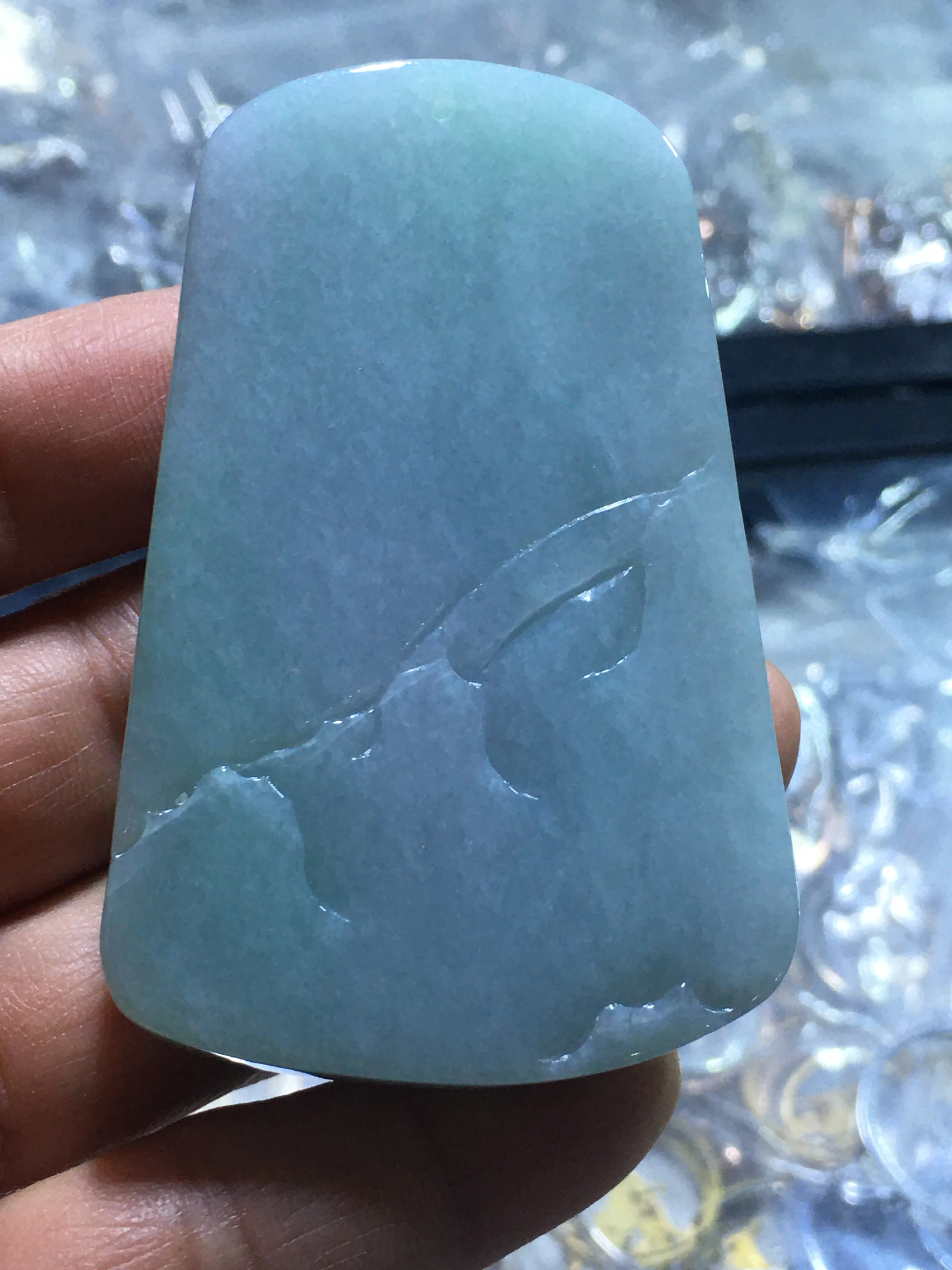 

Natural Myanmar jade A HandCarved landscape green jade pendant jade necklace pendants jewelry jade necklaces woman