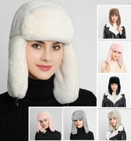 winter imitation fur lei feng hat plus velvet warmear cap ski cap outdoor riding windshield winter hat