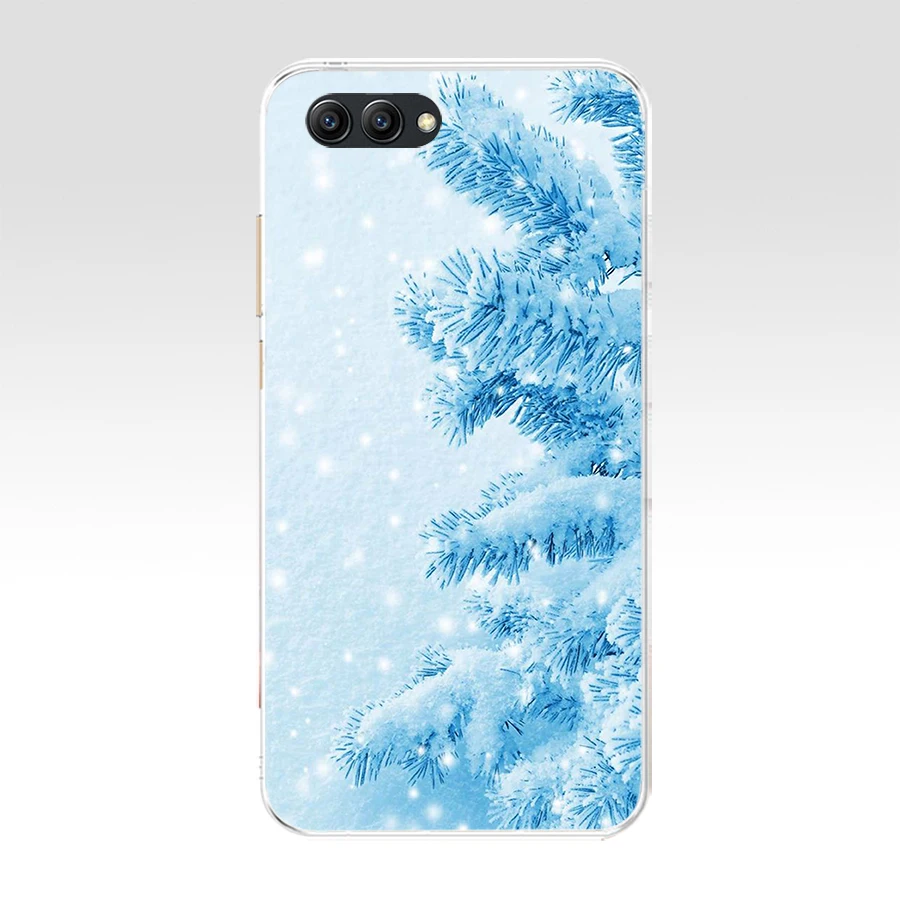 Мягкий силиконовый чехол из ТПУ 77SD с новогодней елкой для Honor 10 huawei p mate 20 lite y5 y6 prime