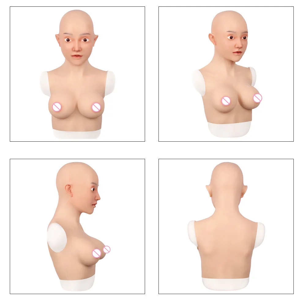 Реалистичная силиконовая маска Elsa для головы с формами груди Женская