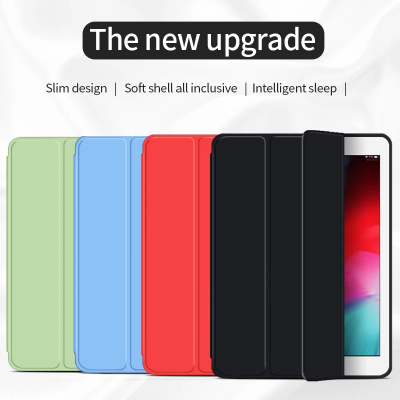 Чехол для iPad 2018 2017 9 7 силиконовая Мягкая задняя крышка Apple чехол дюймов TPU A1893 A1822