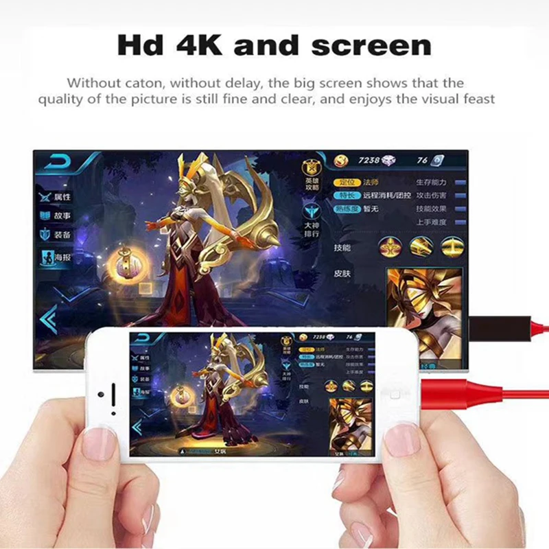 8 Pin к HDMI кабель HD ТВ цифровой av-адаптер Lightning 2 м USB 1080P умная розетка конвертер для