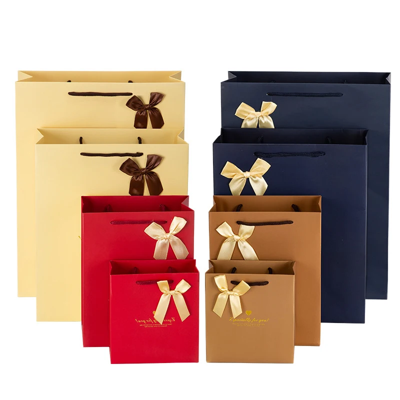 Картонная подарочная упаковочная сумка утолщенный портативный бумажный чехол